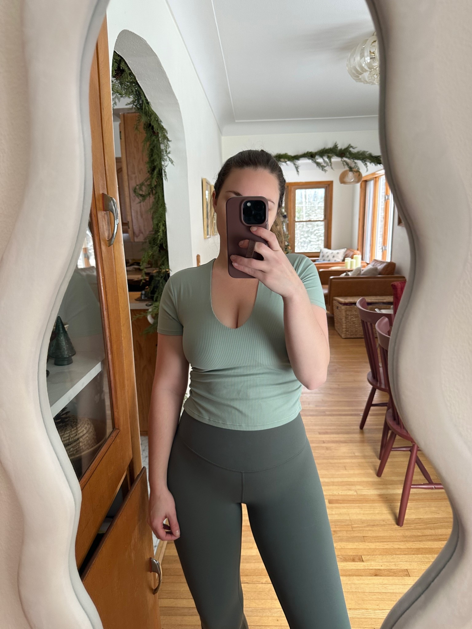 Workout outfit— new green color combo 
Lululemon align leggings 6
Lululemon vneck top 6 

#LTKActive #LTKootd #LTKfitnessgoals