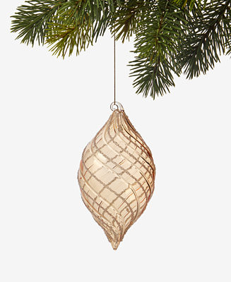 Holiday Lane Berry Tones Glass Drop Twist Ornament, Macy's Exclusive  - Macy's | Macy's