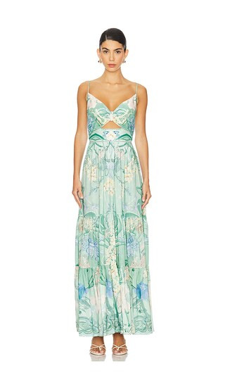 Camilla Twist Front Bodice Dress in Baby Blue. - size M | Revolve Clothing (Global)