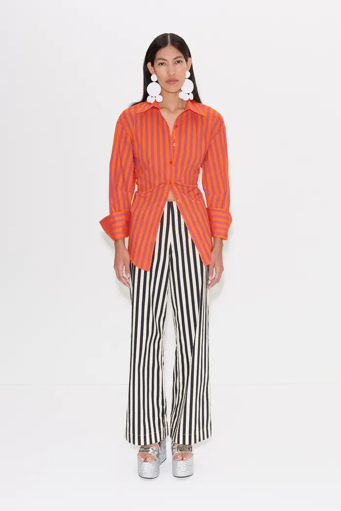 Pia Striped Poplin Pant | Nordstrom