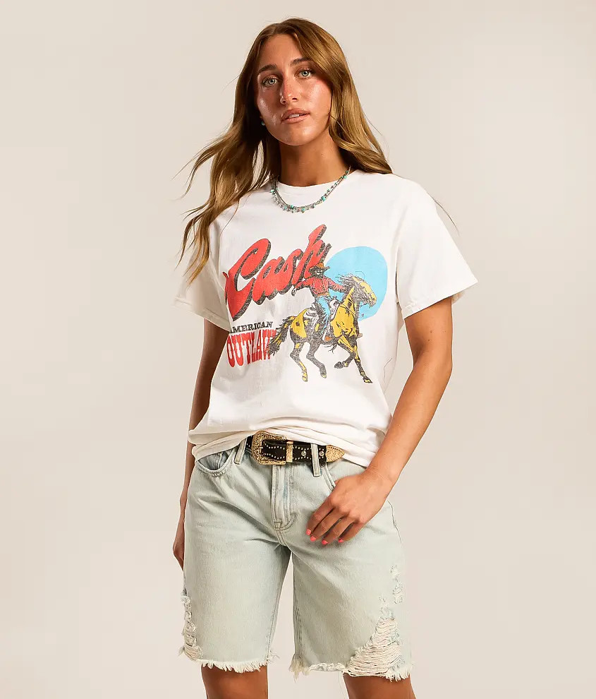 Johnny Cash Oversized Band T-Shirt | Buckle