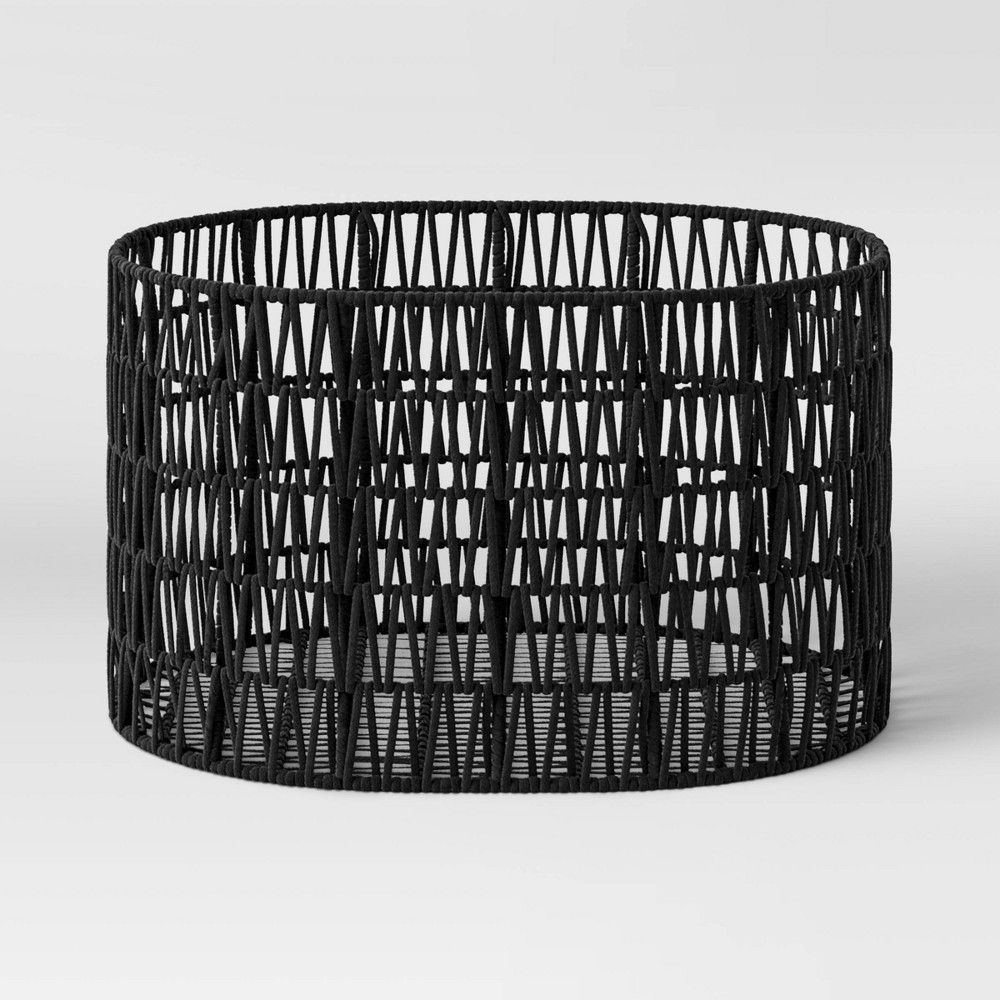 21" x 16" x 11" Oval Rope Basket Black - Project 62™ | Target