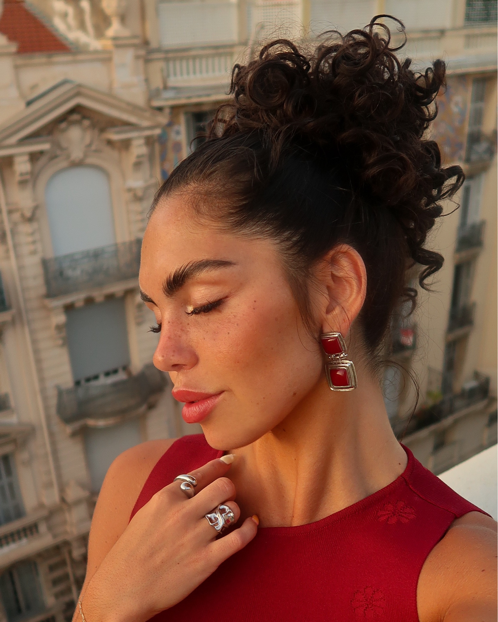 I’m not usually a silver jewelry girl but these are my favorite pieces. These bold design shaped rings have an effortlessly stylish look that you can wear alone or stacked with other rings. It definitely stands out from other rings. These classic art deco earrings is an eye-catching accessory and will give you all the extra confidence. ❤️

#LTKParties #LTKFindsUnder50 #LTKStyleTip