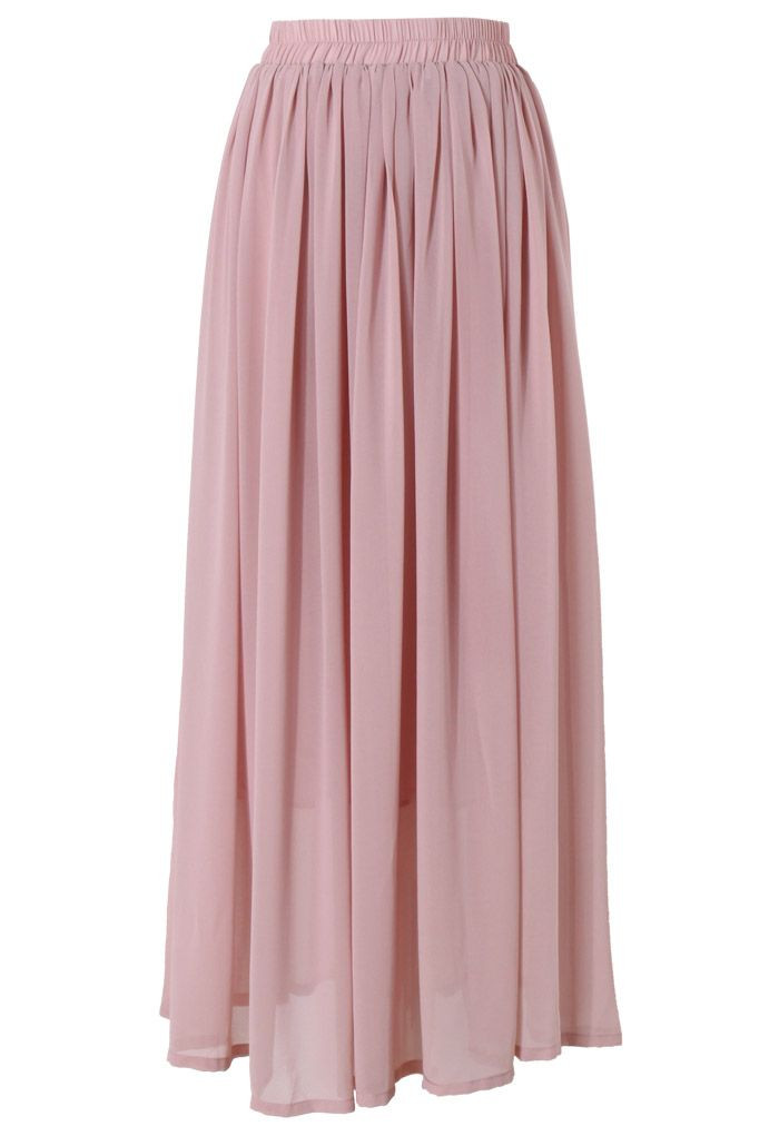 Pink Maxi Skirt | Chicwish