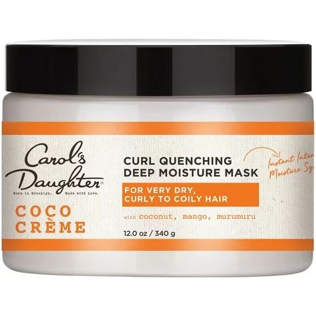 Carol's Daughter Coco Creme Velvet Cream Hair Mask, Coconut Oil & Mango Butter, Curly Hair, 12 Ounce | Walmart (US)