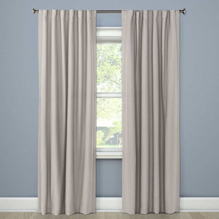 1pc 50&#34;x95&#34; Blackout Aruba Window Curtain Panel Gray - Threshold&#8482; | Target