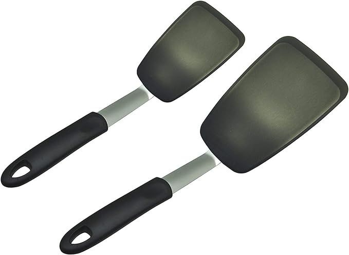 Unicook 2 Pack Flexible Silicone Spatula, Turner, 600F Heat Resistant, Ideal for Flipping Eggs, B... | Amazon (US)