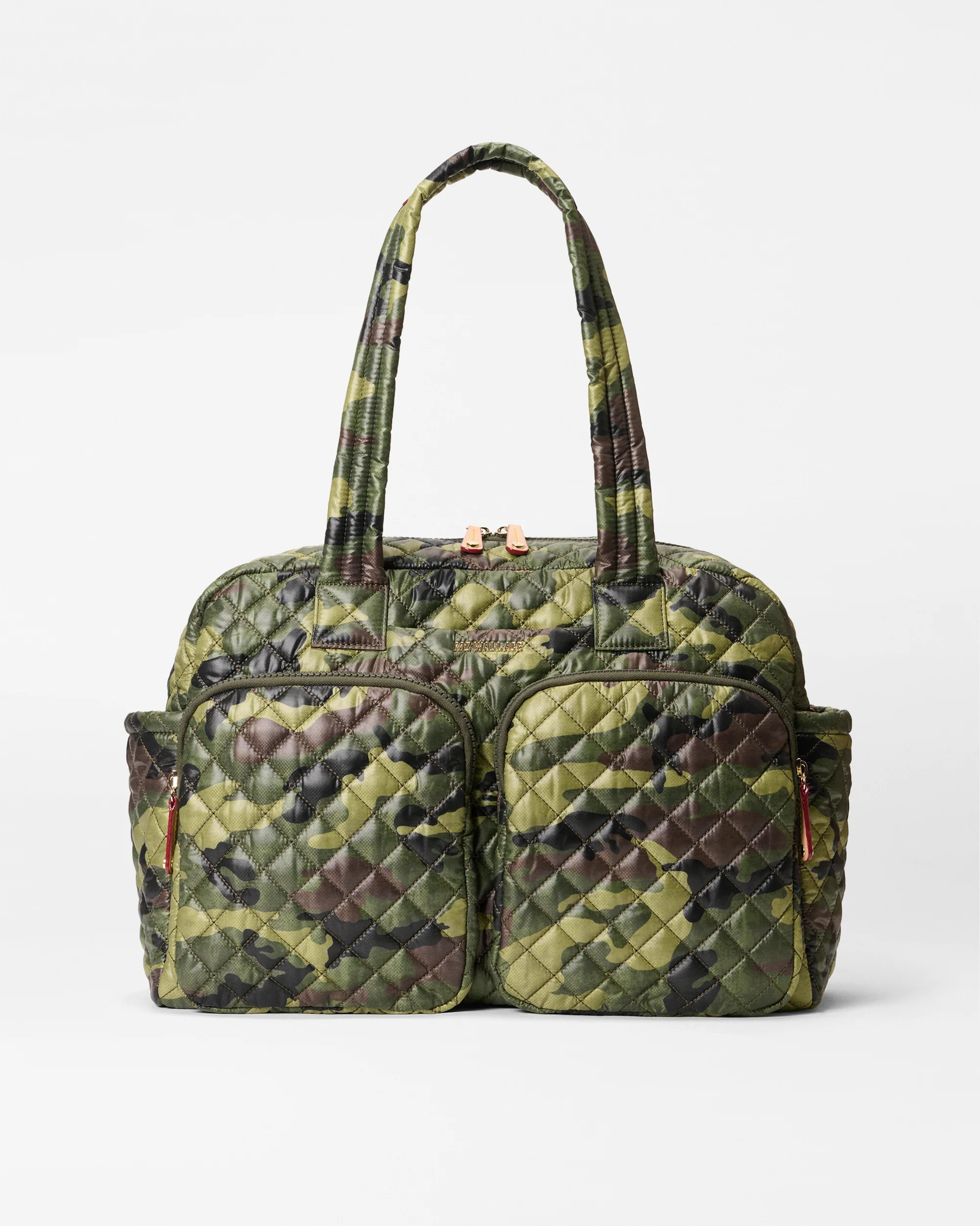 MZ Wallace Nik Green Camo Shoulder Bag - Luxury Carryall Handbags | MZ Wallace | MZ Wallace