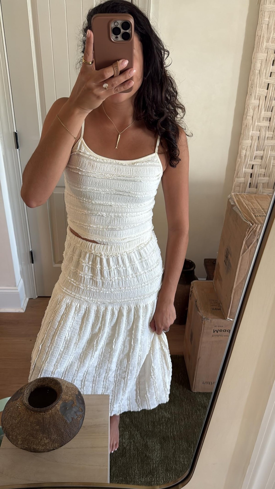 Pure apricot size small set!!! So comfy and stretchy!! Neutral sets summer sets outfits