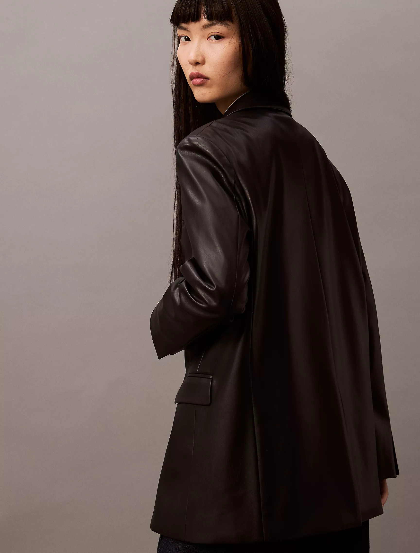 Slim Leather Blazer | Calvin Klein | Calvin Klein (US)