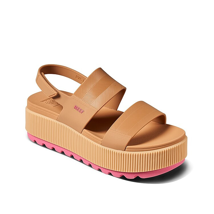Reef Water Vista Higher Platform Sandal | Women's | Tan/Pink | Size 10 | Sandals | Lug | Slingback | DSW