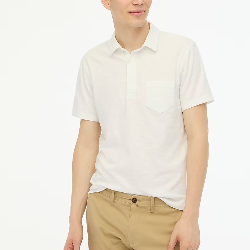 Slub cotton pocket polo shirt | J.Crew Factory