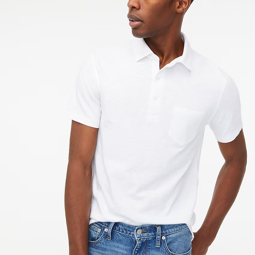 Slub cotton pocket polo shirt | J.Crew Factory