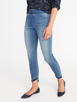 Raw-Edge Rockstar Ankle Jeggings for Women | Old Navy US