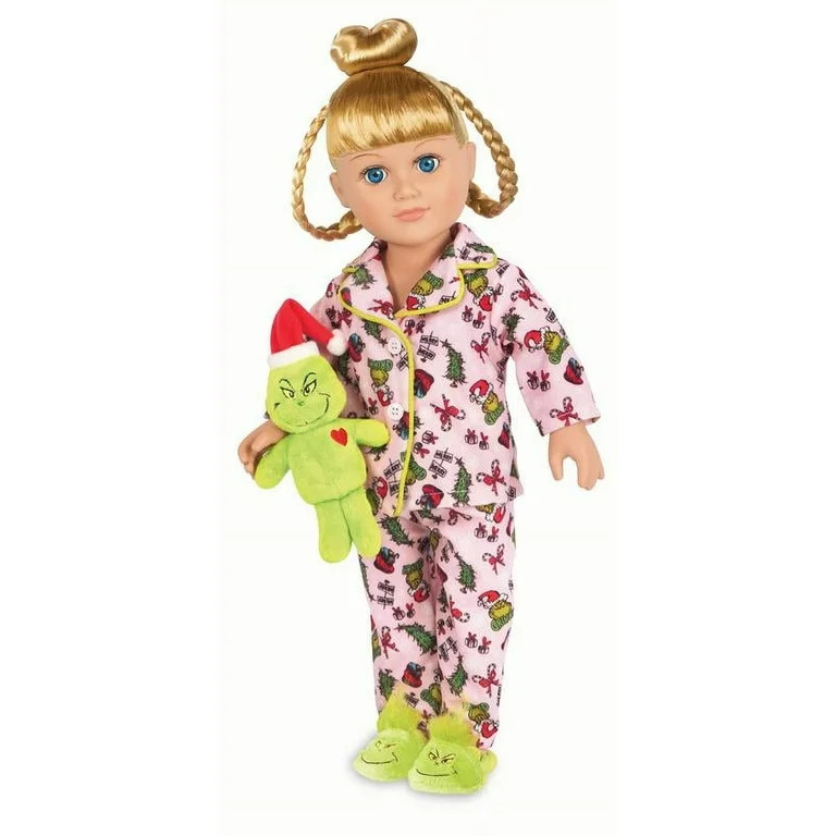 My Life As Poseable Grinch Sleepover 18 inch Doll, Blonde Hair, Blue Eyes | Walmart (US)