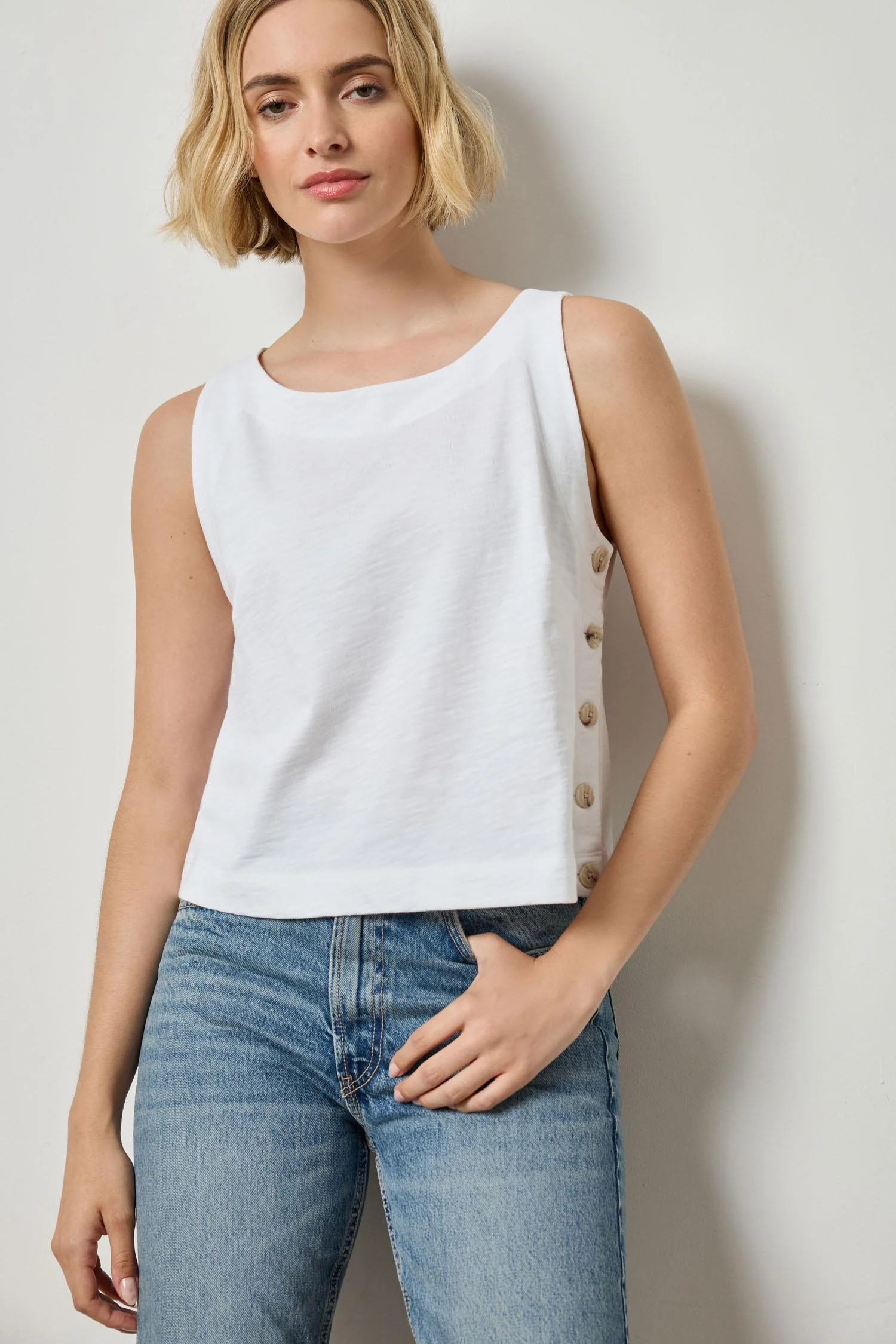 Side Button Tank | Lilla P