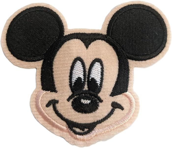 Cute Mouse Sew On or Iron On Embroidery Applique Patch, 3.5" x 3" | Amazon (US)