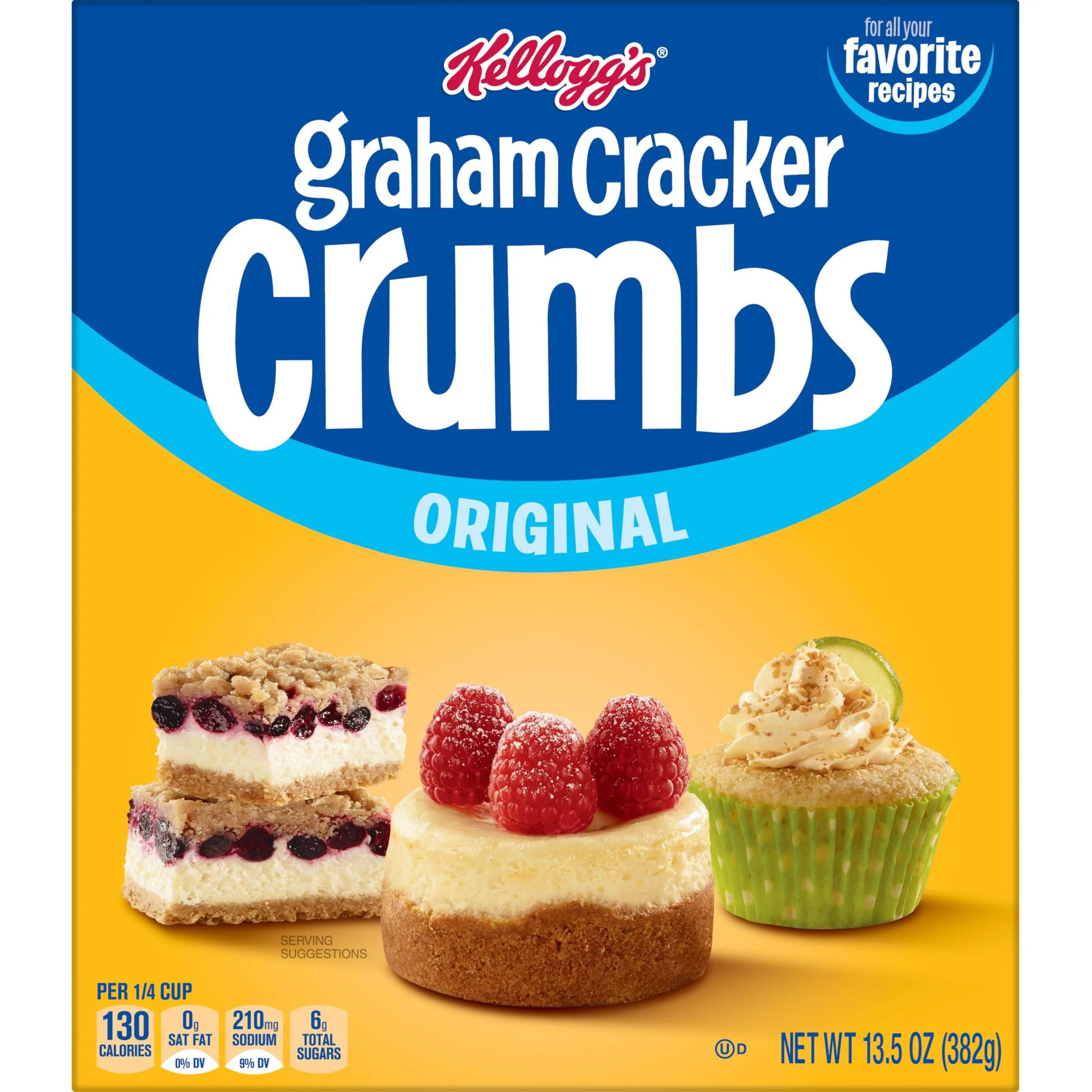 Kellogg's Graham Cracker Original Crumbs, 13.5 oz | Walmart (US)