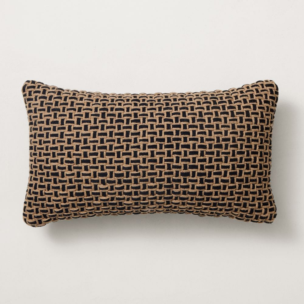 Woven Two-Tone Indoor/Outdoor Pillow | West Elm (US)