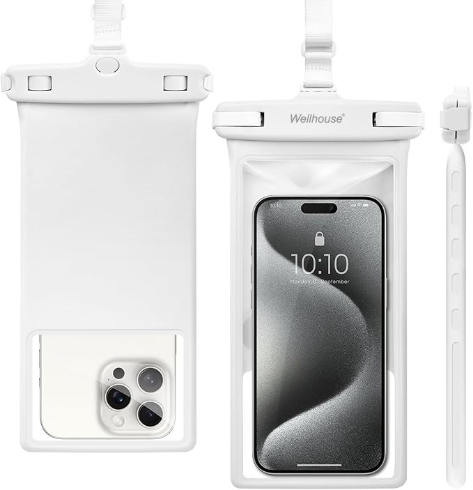 wellhouse Waterproof Phone Pouch, Waterproof Phone Case for iPhone 16 15 14 13 12 Pro Max XS Sams... | Amazon (US)