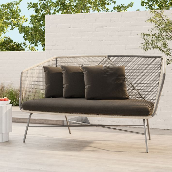 Huron Outdoor Loveseat (72") | West Elm (US)