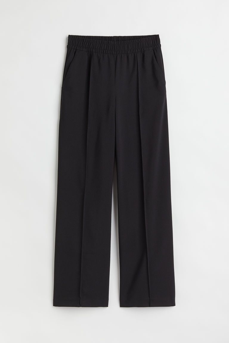 H & M - Pull-on Dress Pants - Black | H&M (US + CA)