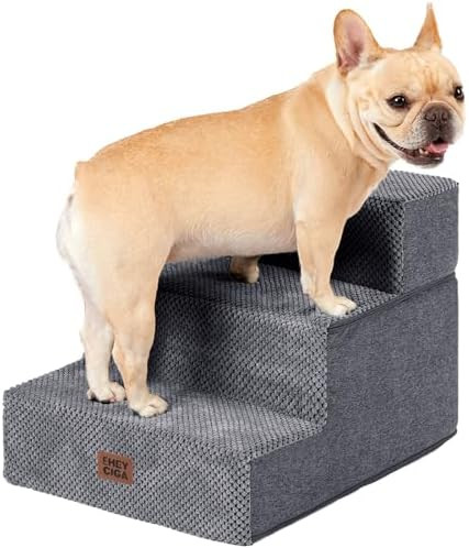 EHEYCIGA Dog Stairs for Small Dogs 13.5" H, 3-Step Dog Steps for Couch Sofa and Chair, Pet Steps ... | Amazon (US)