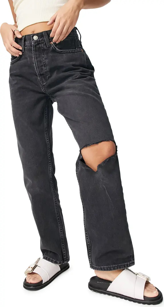 Chicago Ripped Knee High Waist Dad Jeans | Nordstrom