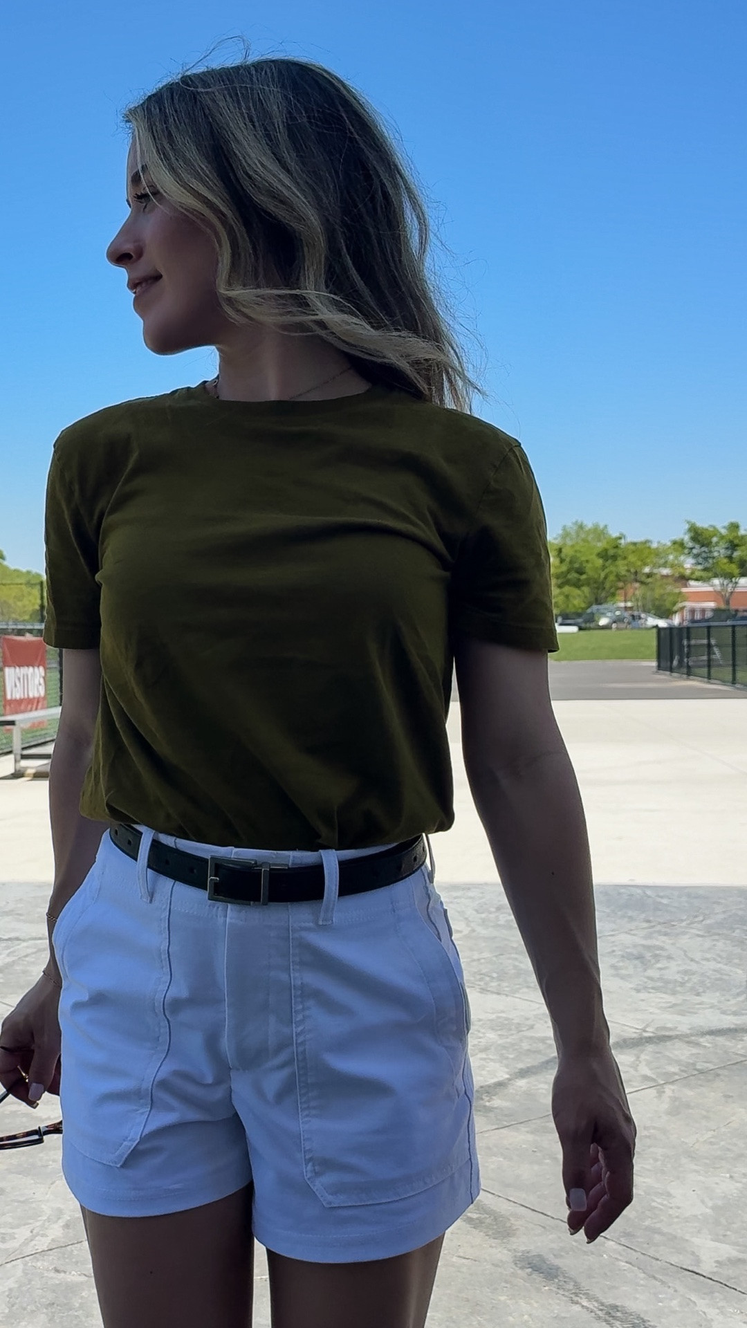 Everlane tees + my favorite shorts 

Fit: 
Tee: xs
Shorts: 0P 
Mesh flats: 6

The kind of effortless set you throw on once and immediately want to live in 🤍
This Everlane green tee paired with the petite Athleta shorts fits so well and has been on constant repeat lately.
Everlane green tee
Athleta petite shorts
casual summer outfit
everyday lounge outfit
athletic casual style
effortless basics outfit
comfortable summer clothes
minimal casual fashion
cozy elevated basics
petite friendly shorts
neutral everyday style
weekend casual outfit
simple chic outfit
lightweight summer basics
capsule wardrobe essentials
relaxed athleisure look
off duty outfit ideas
comfortable mom style
easy summer outfit ideas
everyday wearable fashion

#LTKootd
