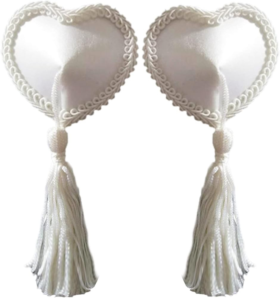 KINGSEVEN Reusable Flower Silicone Pasties Bra Sexy Breast Petals with Tassel | Amazon (US)