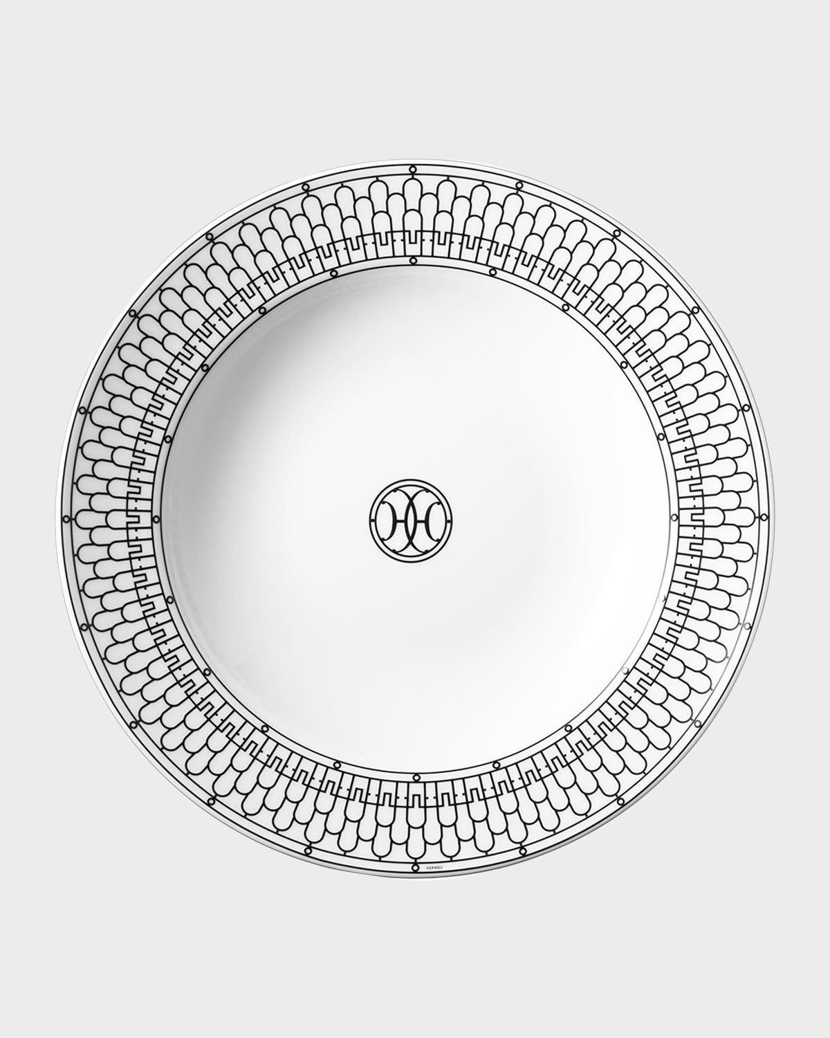 H Deco Round Deep Platter | Neiman Marcus