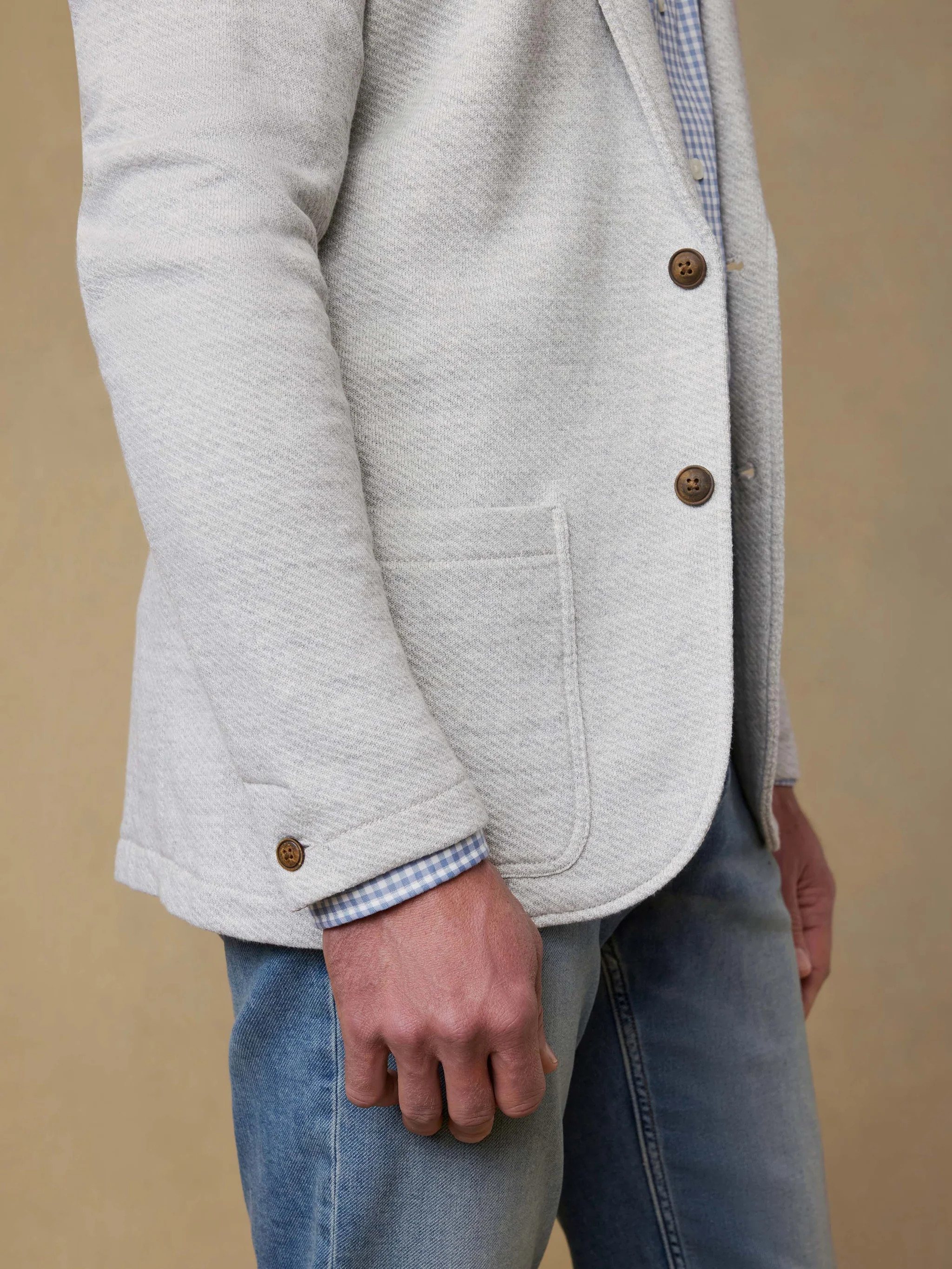 Inlet Knit Blazer - Heather Grey | Shop.app