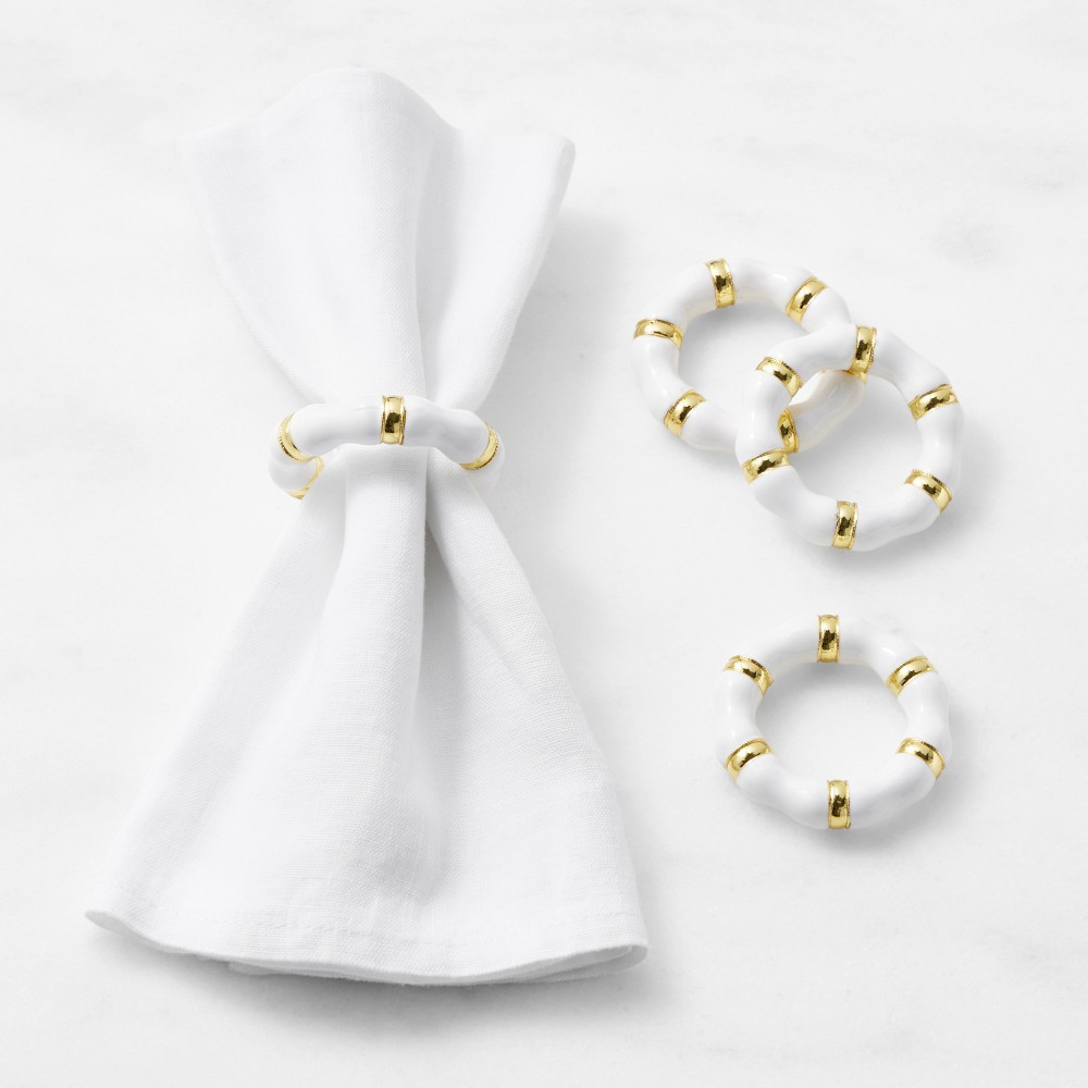Cloisonné Bangle Napkin Rings, Set of 4 | Williams-Sonoma