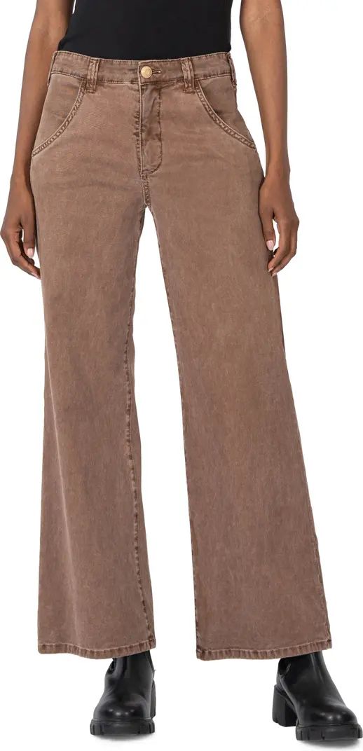 KUT from the Kloth Meg High Waist Ankle Wide Leg Jeans | Nordstrom | Nordstrom