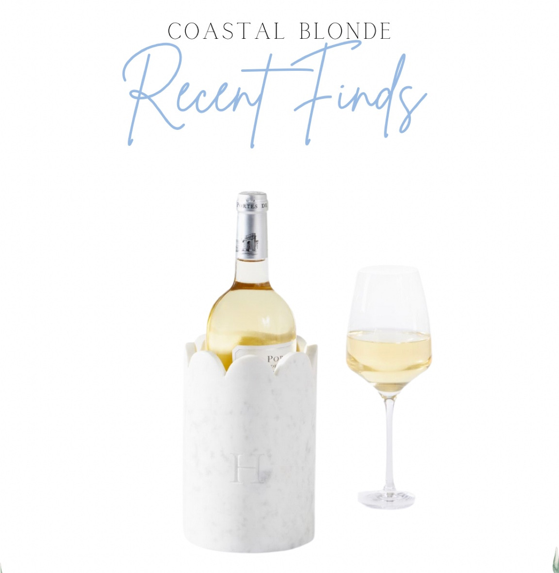 SCALLOOED WHITE WHINE COOLER 

#LTKFind #LTKunder100 #LTKhome