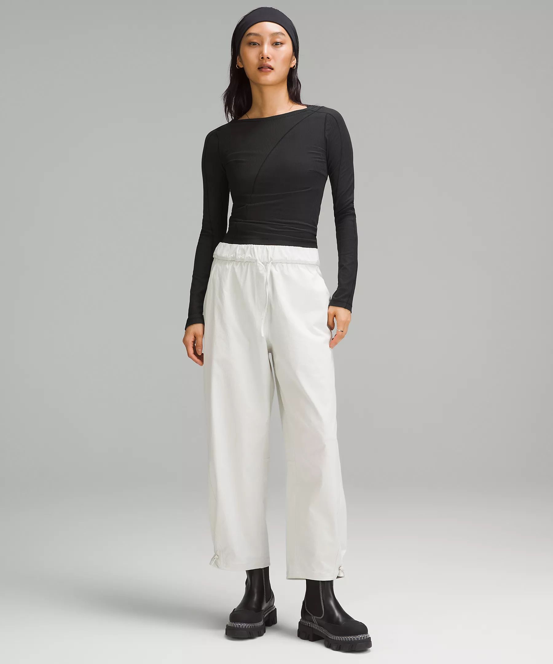 Asymmetrical Ribbed Cotton Long-Sleeve Shirt | Women's Long Sleeve Shirts | lululemon | Lululemon (US)