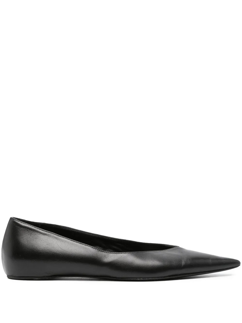 TOTEME The Asymmetric Ballerina Shoes | Black | FARFETCH | Farfetch Global