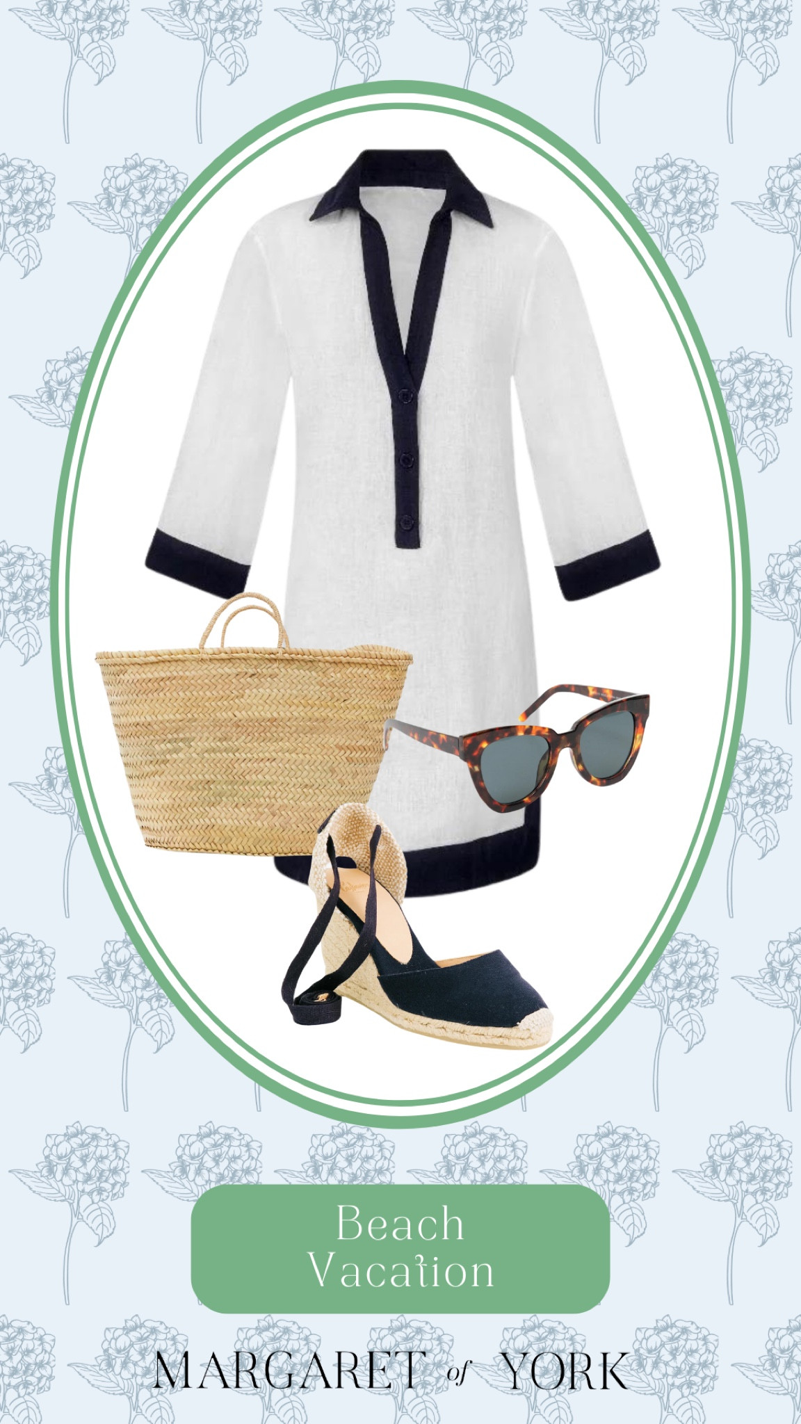 Classic navy and white beach vacation look, day to night beach look, beach tunic, beach coverup, straw bag, navy, blue espadrilles, espadrilles, sunglasses under $20, white tunic dress with navy trim, classic style, timeless style, preppy beach look, coastal style 

#LTKstyletip