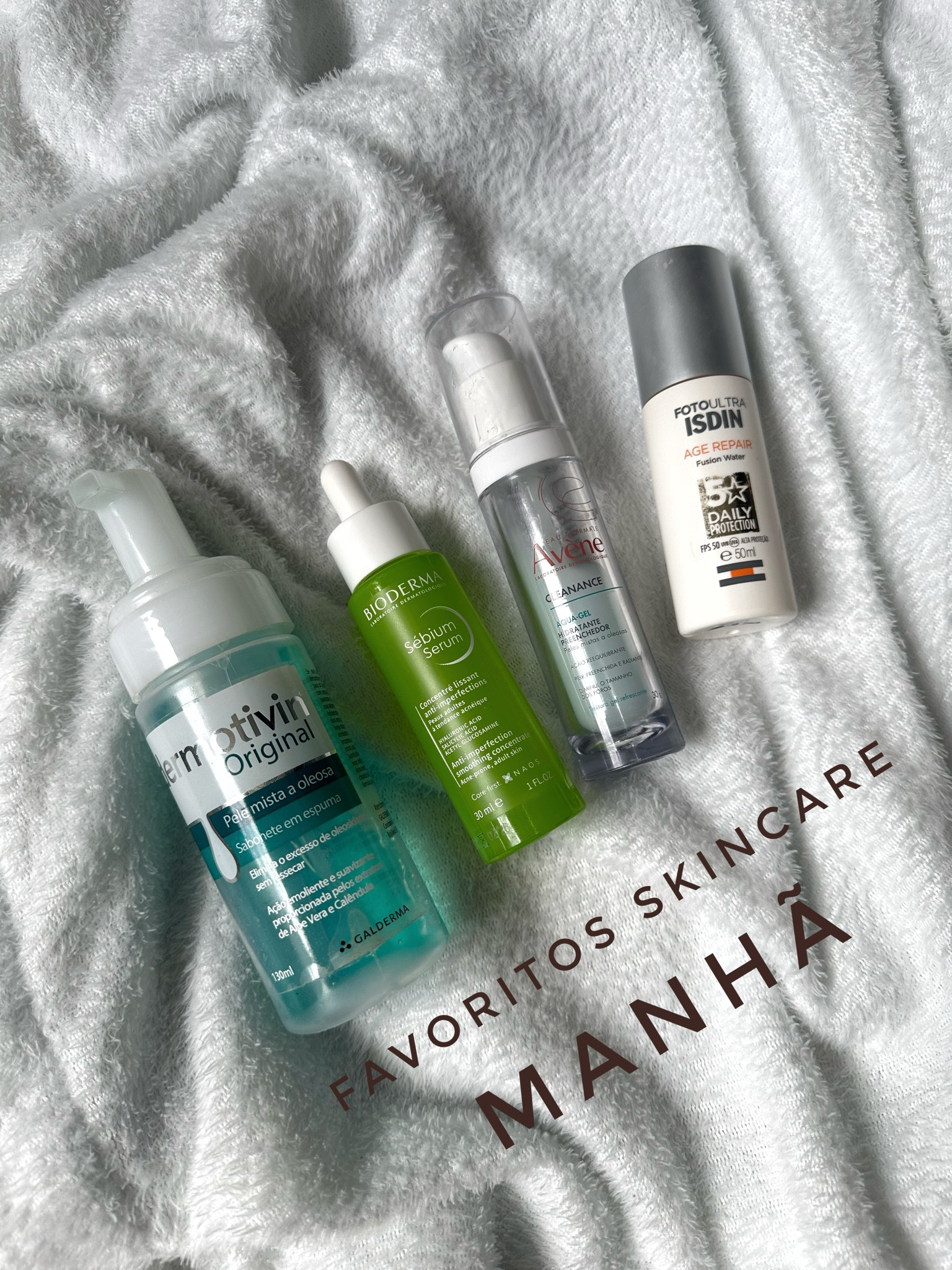 Meus favoritos de cuidados com a pele (skincare) que eu mais tenho usado! Atualização: Abril/2024. 

Ordem de aplicação: 
1ºEspuma de Limpeza Dermotivin
2ºSébium Serum Antiacne Bioderma
3ºHidratante Preenchedor Aqua-Gel Avene
4ºProtetor Solar ISDN Age Repair 



#LTKxSephora #LTKbeauty #LTKbrasil