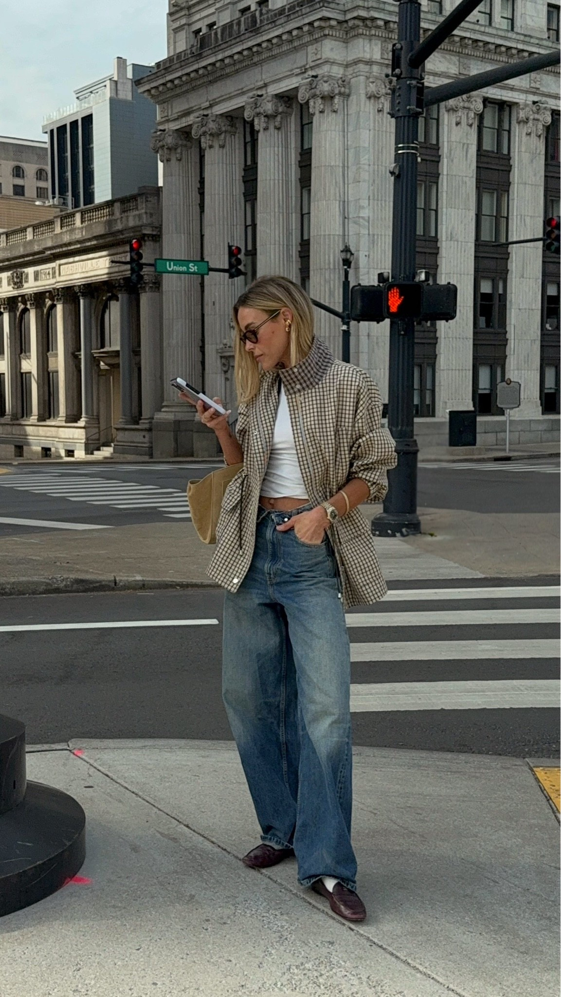 downtown beat, plaid on repeat.

#LTKootd #LTKgrwm #LTKdayinmylife