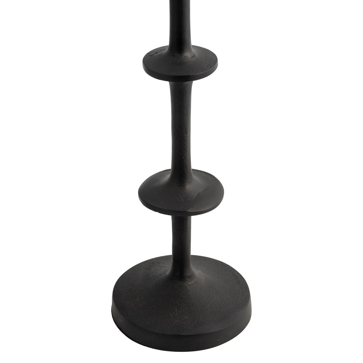 Dakota Fields Black Sleek Tabletop Candle Holder with Bold Vertical Design – Modern Decorative ... | Wayfair North America