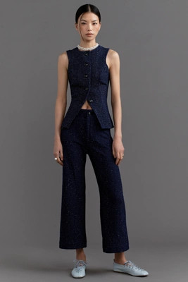 The Colette Tweed Cropped Wide-Leg Pants by Maeve | Anthropologie (US)