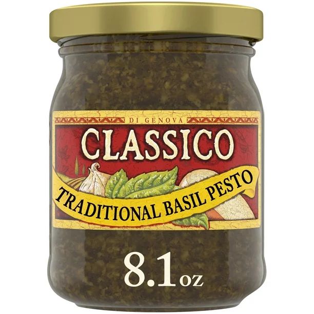 Classico Signature Recipes Traditional Basil Pesto Sauce & Spread, 8.1 oz. Jar | Walmart (US)