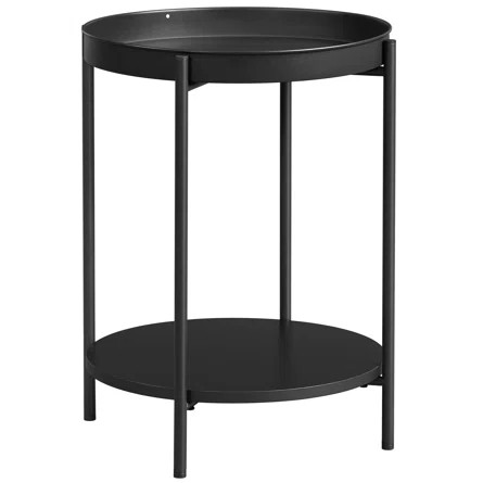 17 Stories Gwydion Steel Tray Top End Table with Storage | Wayfair | Wayfair North America