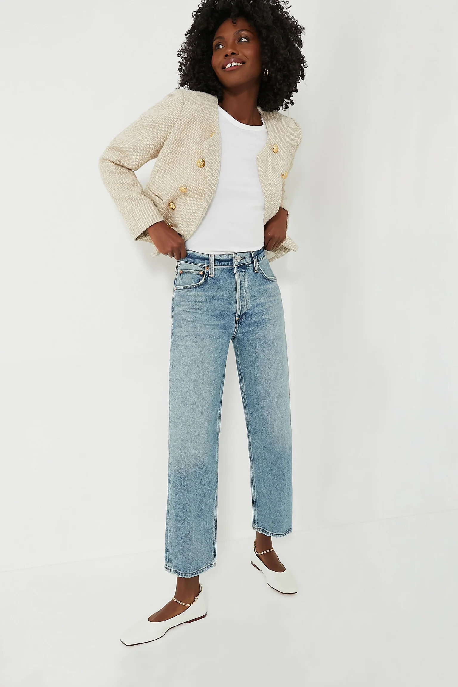 Ivory Augusta Ballet Flats | Tuckernuck (US)