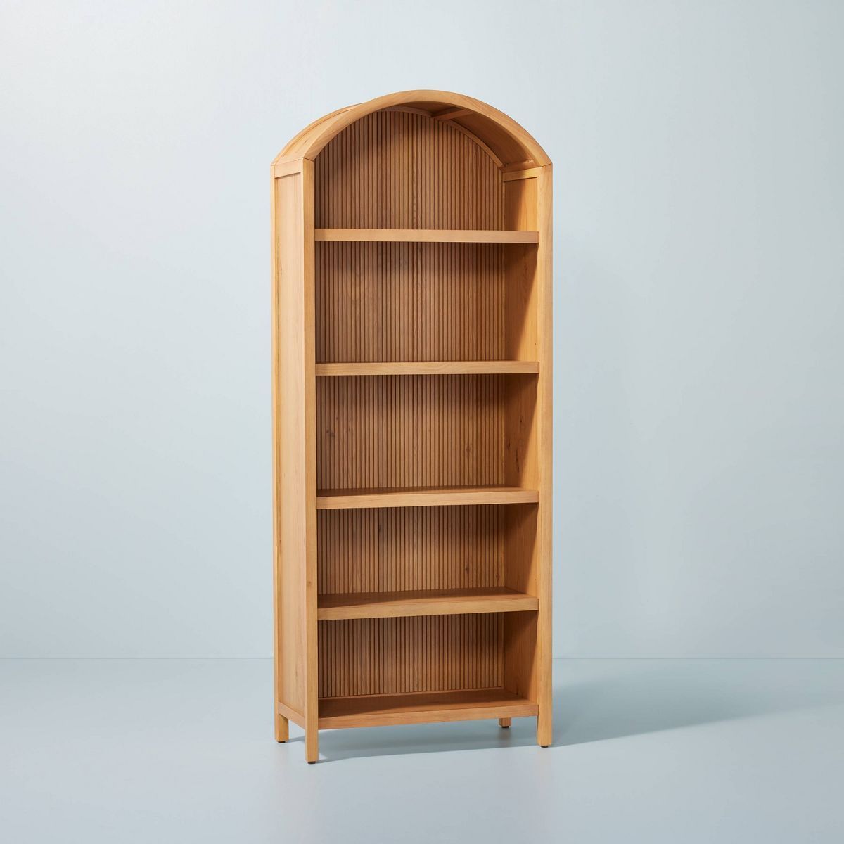 Grooved Wood Arch Bookcase - Hearth & Hand™ with Magnolia | Target