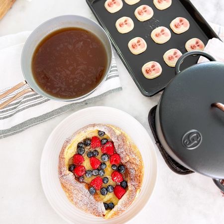 When the starting lineup includes these 3 from Great Jones, there is nothing that you can’t do 🫶🏻 I love when all my cooking and baking is made easy with great cookware/bakeware. Great Jones does just that with their products. The nonstick coating on the Little Sheets makes them easy to clean. The cast iron Dutch Baby is the perfect size for a ‘smaller batch’, cooking things up quickly and uniformly. Lastly, the Small Fry nonstick frying pan is made with a nontoxic ceramic coating that keeps food from sticking 🙌🏼 Can’t forget to mention about this handle- welded handle so no worry about food inside the pan getting stuck in rivets/screws. 

Head over to Great Jones to fall in love with their amazing and beautiful products! 

#LTKwedding #LTKparties #LTKhome