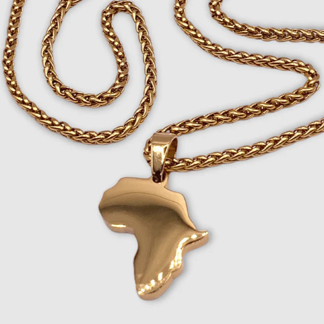 Africa Pendant (Gold) | Craftd London (US)
