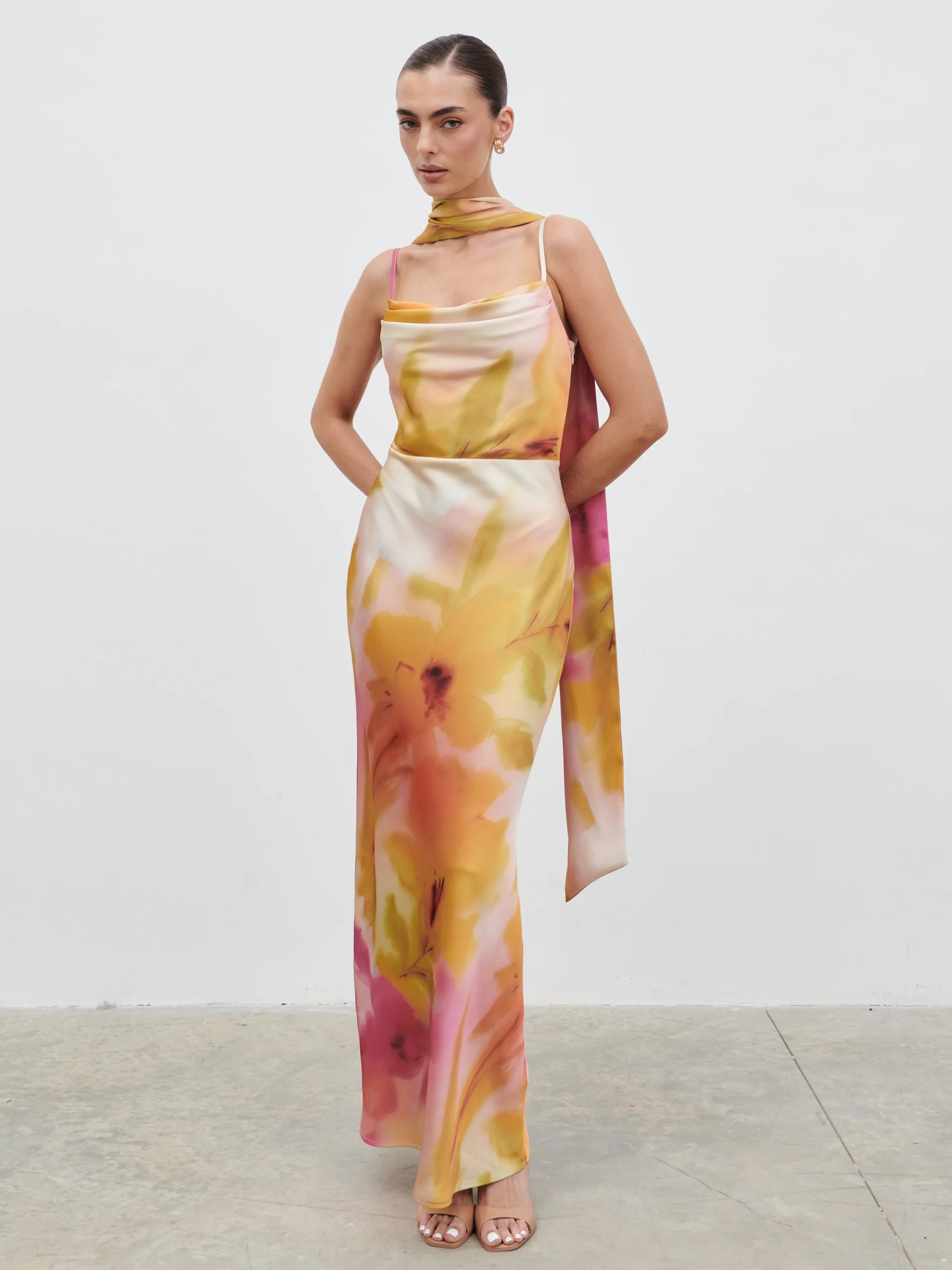 Keisha Scarf Maxi Dress | Pretty Lavish (UK)