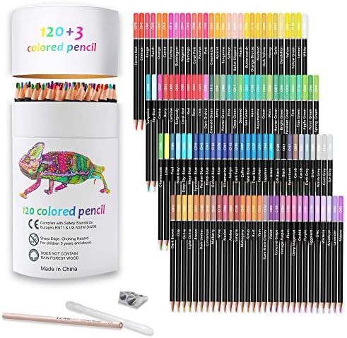 Kalour Premium Colored Pencils,Set of 120 Colors,Artists Soft Core with Vibrant Color,Ideal for D... | Amazon (US)